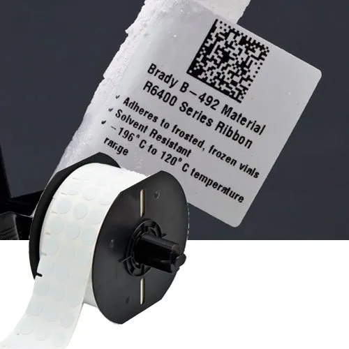 White Polyester Label - Shape: Any Customize Shape