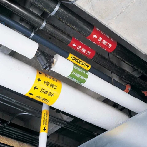 Sulfuric Acid Roll Form Pipe Marker Labels - Color: Any Color