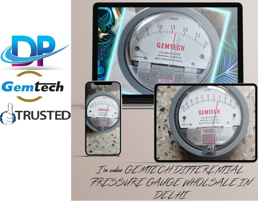 Gemtech Differential Pressure Gauges D.p.engineers Dealers For Mumbai