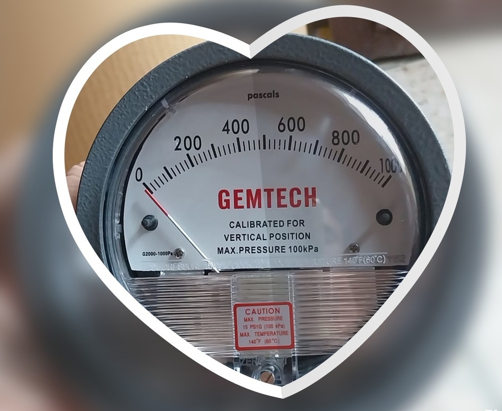 Supplier Gemtech Differential Pressure Gauge In Noida Uttar Pradesh - Accuracy: A 2% (-Ha Model A 1) Of Fs (A 3% (-Ha A 1.5%) On -0