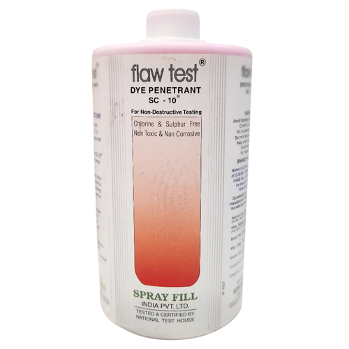 SC -10 1LTR Dye Penetrant Non Destructive Testing Spray