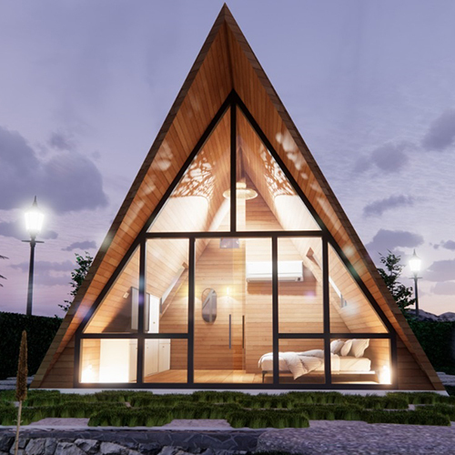 Prefabricated A Shape Cottage