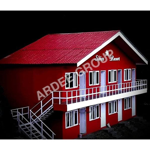 Prefabricated House - Color: Red
