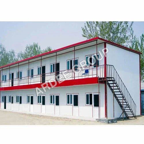 Prefabricated School Building - Steel Structure, White Finish | 10-15 Year Lifespan, PVC/Vinyl Flooring, Inward/Outward Open Style, Sliding Windows