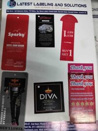 paper printed  tag