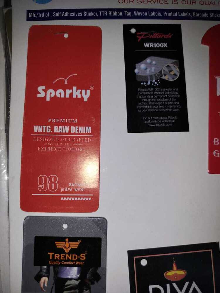 paper printed  tag