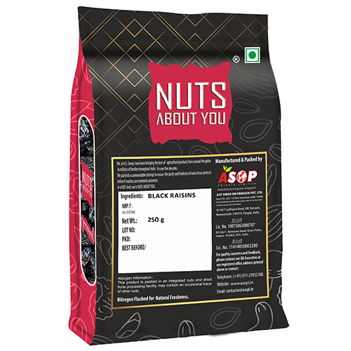250g Black Raisin - Grade: A