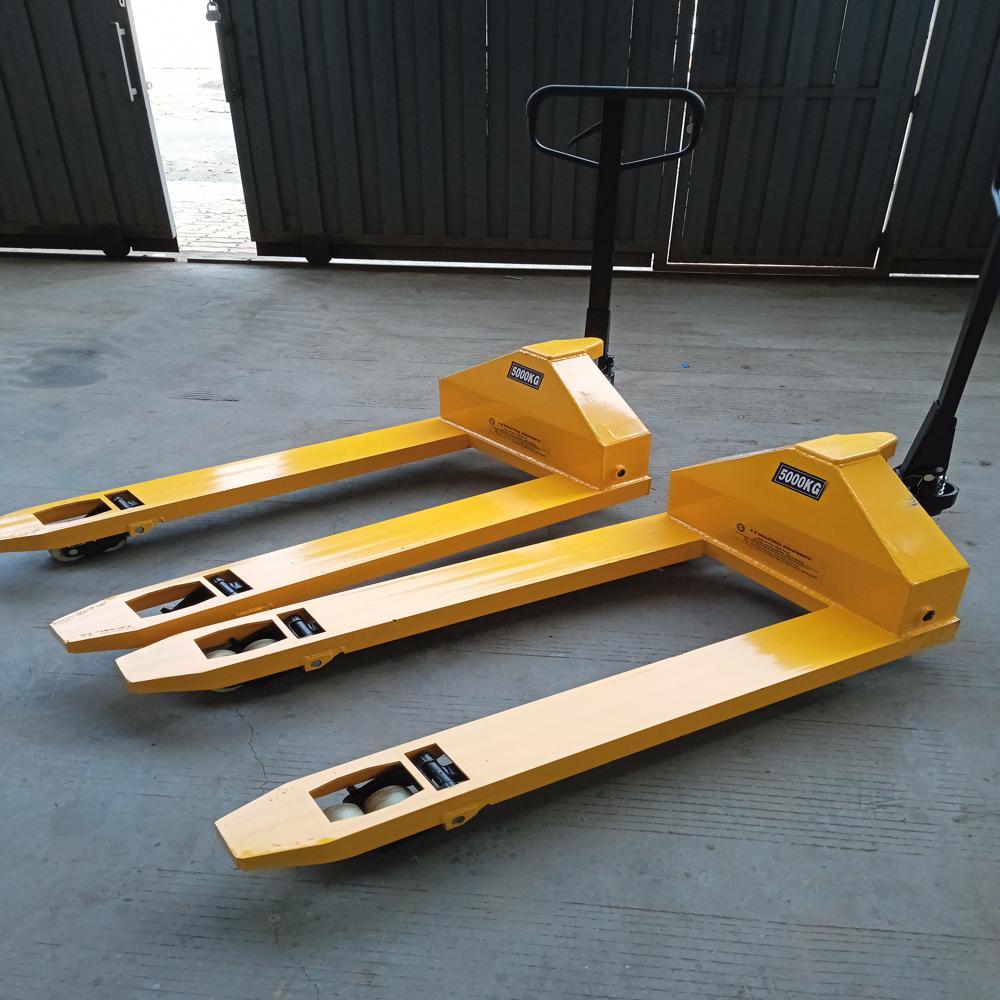 Manual Hand Pallet Truck - Strong Build, Yellow and Black Color | New Condition, 1 Year Warranty