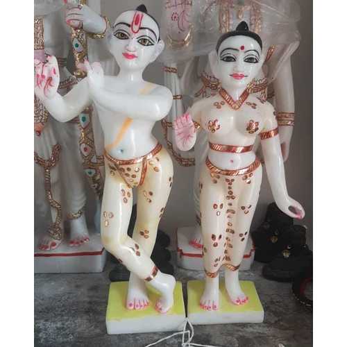 Radha Krishna Marble Statue