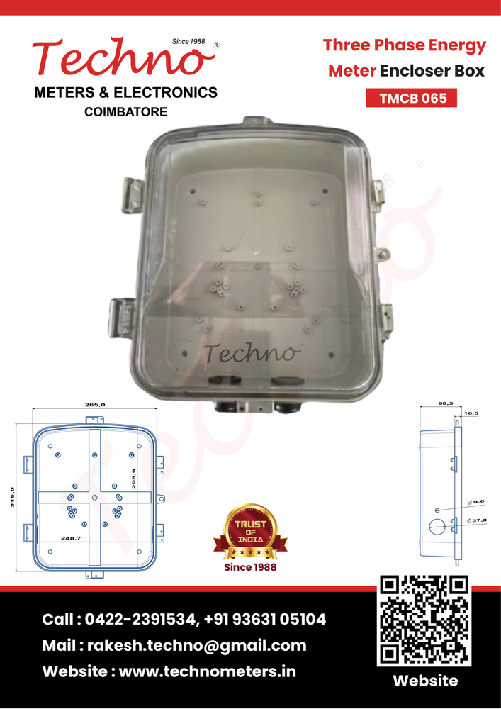 Plastic Meter Box 3 Phase