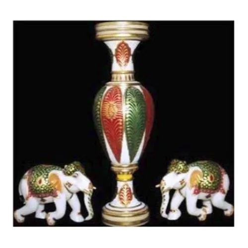 Decorative Makrana Marble Flower Pot