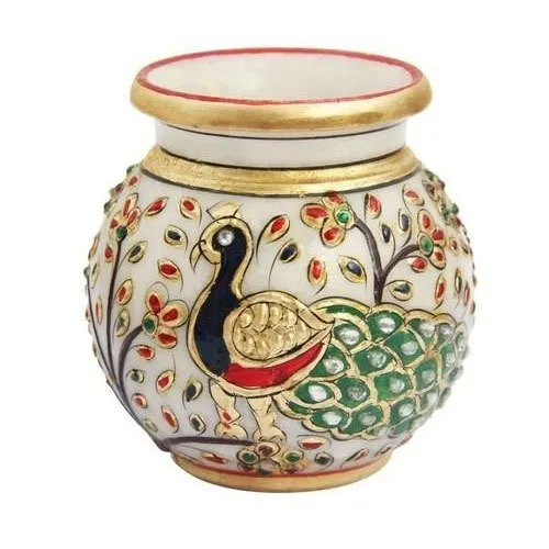 24 Inch Makrana Marble Pots