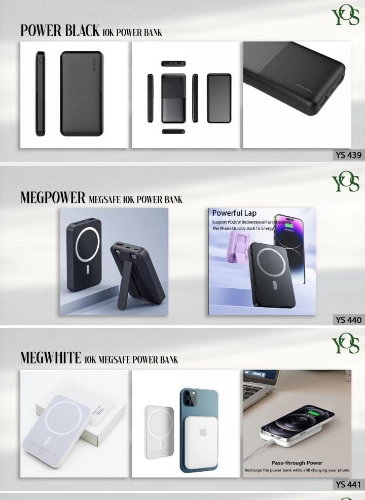 Power Bank - Color: Black And White
