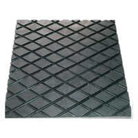 Diamond Groove Rubber Sheet - Color: Black
