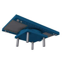 Free Pot Ptfe Bridge Bearing Pad - Color: Blue