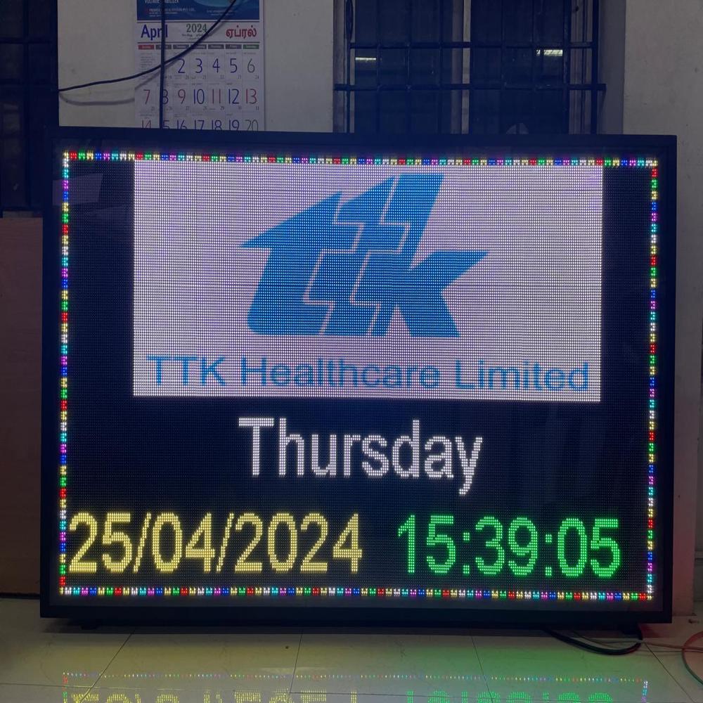 LED Industrial Pollution Display Board