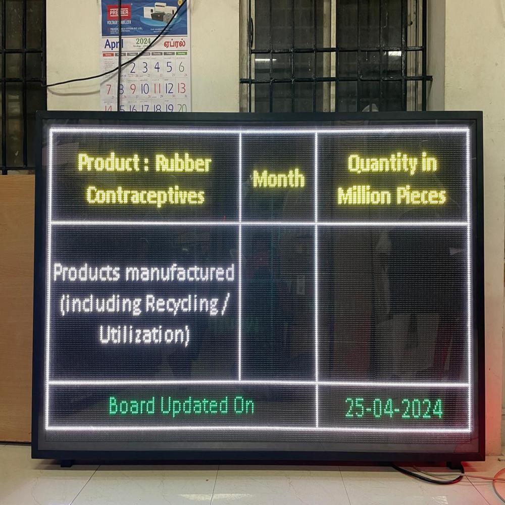 LED Industrial Pollution Display Board