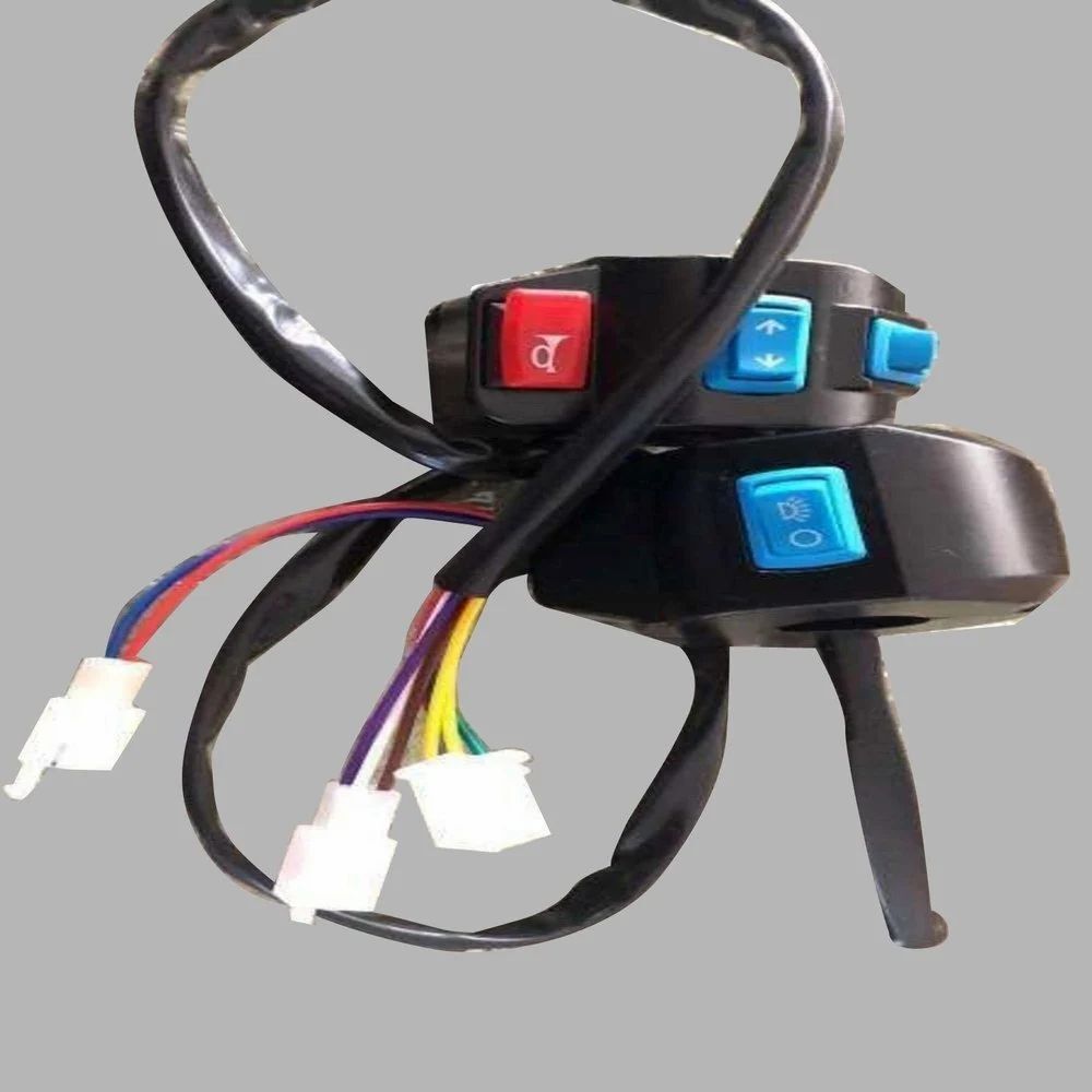 Bike Switch With Wire - Color: Black