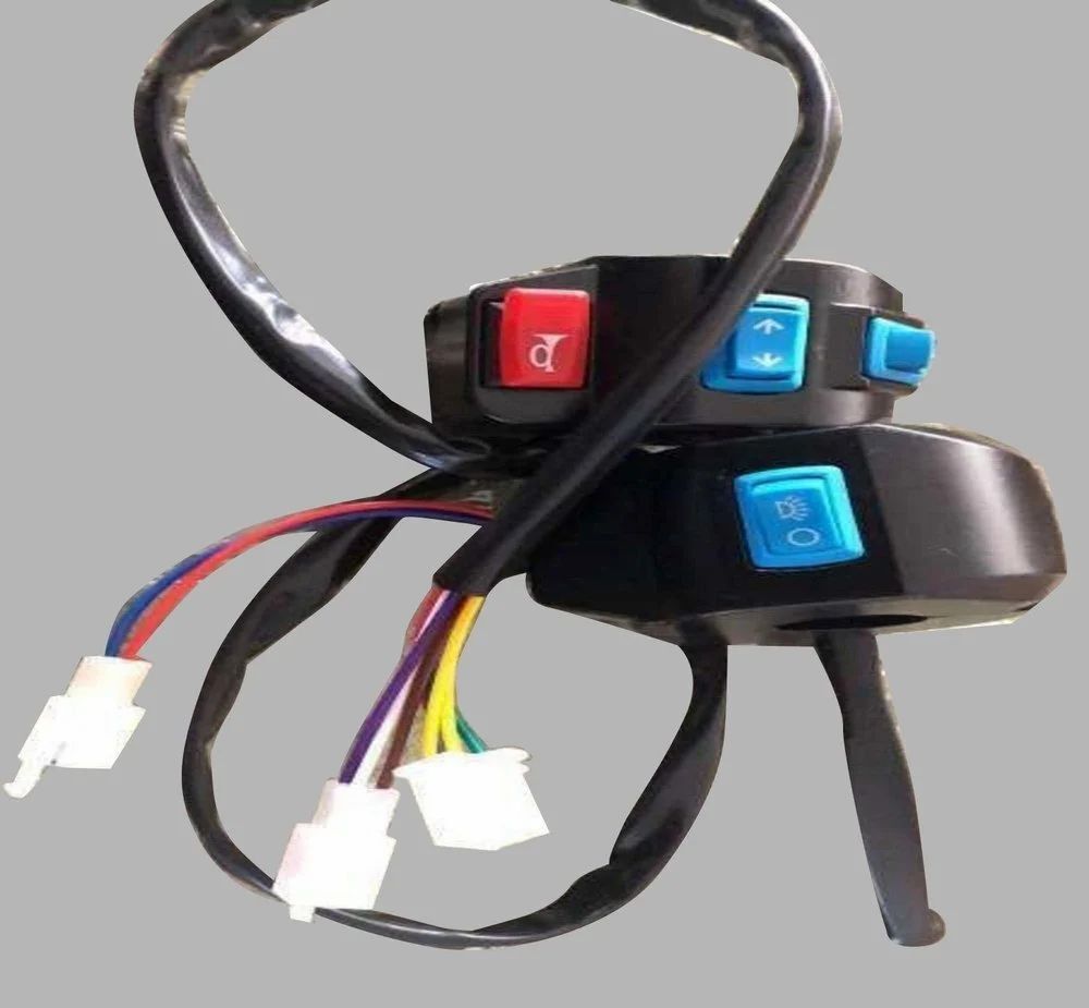 Bike Switch With Wire - Color: Black