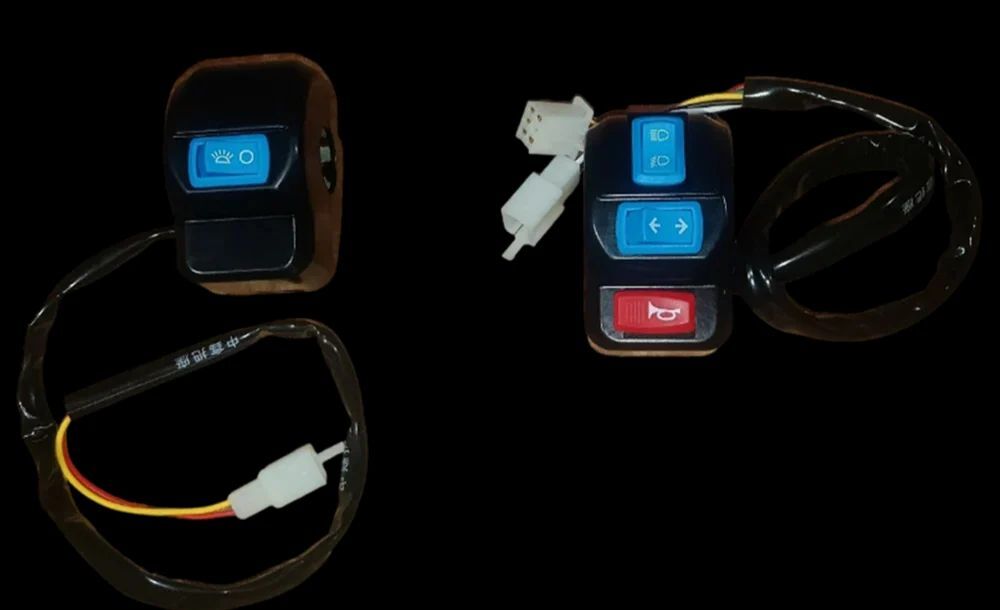 Bike Switch With Wire - Color: Black