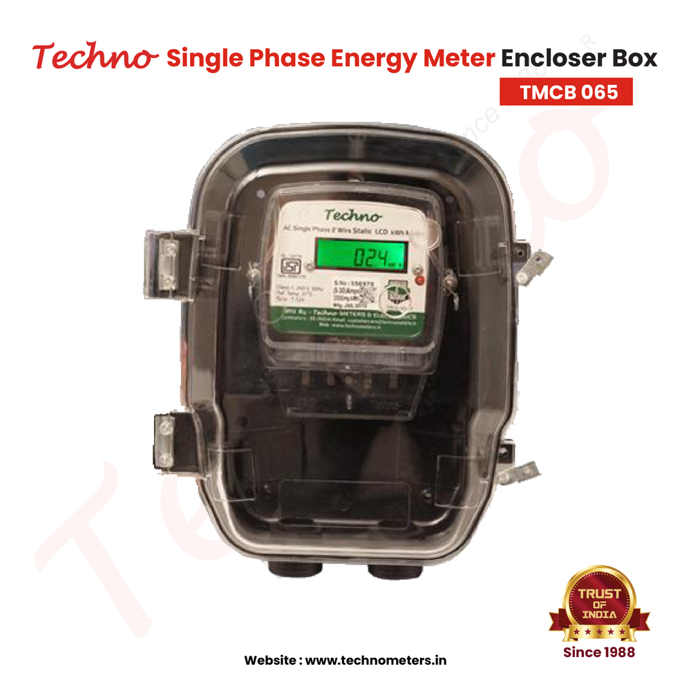 Polycarbonate Plastic Techno Single Phase Electric Meter - Accuracy: Class 1