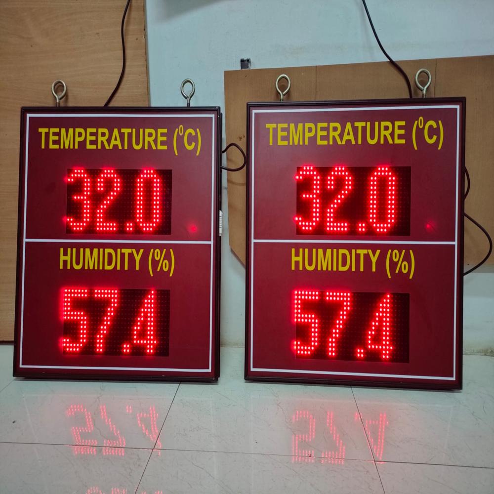 Led Industrial Temperature & Humidity Display - Led Type: Dot Matrix