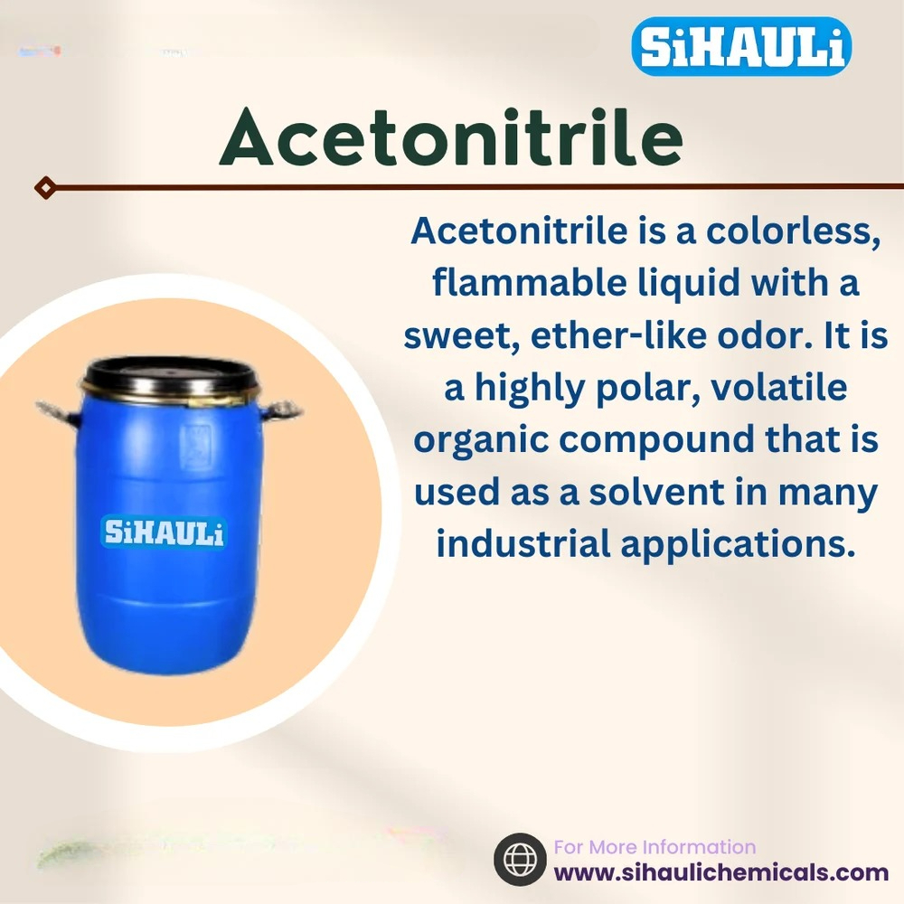 Acetonitrile Manufacturers, Suppliers, Exporters From Vasai Mumbai India