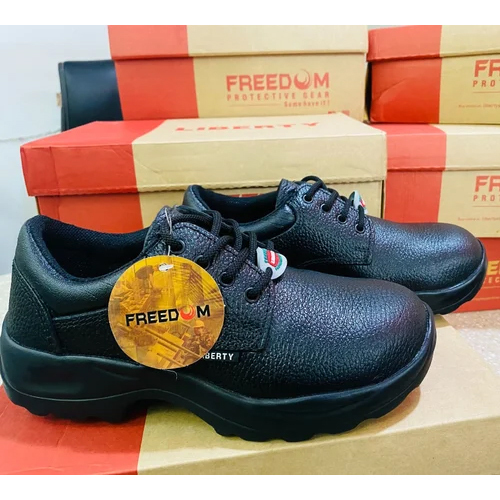 Liberty Pu Sole Industrial Safety Shoes - Color: Black