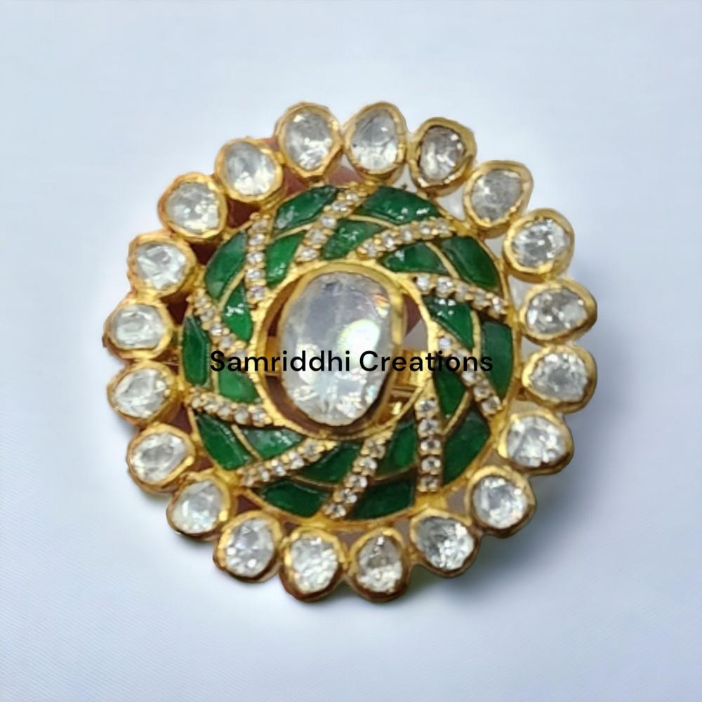 Gold Polki Diamond Ring
