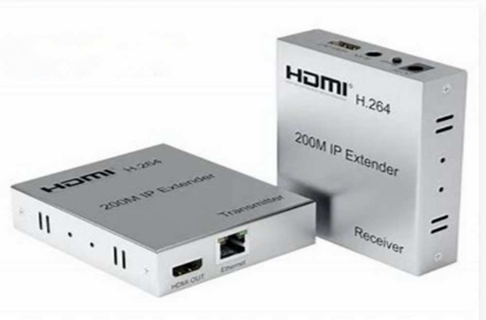 200 Meter Hdmi Kvm Extender - Color: Grey