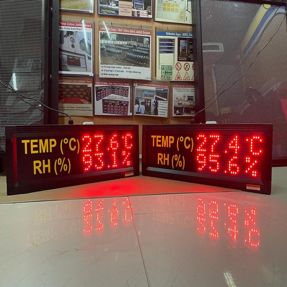 Led Temp C & Humidity ( Rh %) Display - 12 Model - Application: Factory