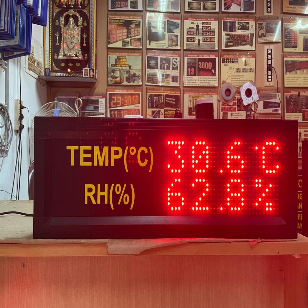 Led Temp C & Humidity ( Rh %) Display - 12 Model - Application: Factory