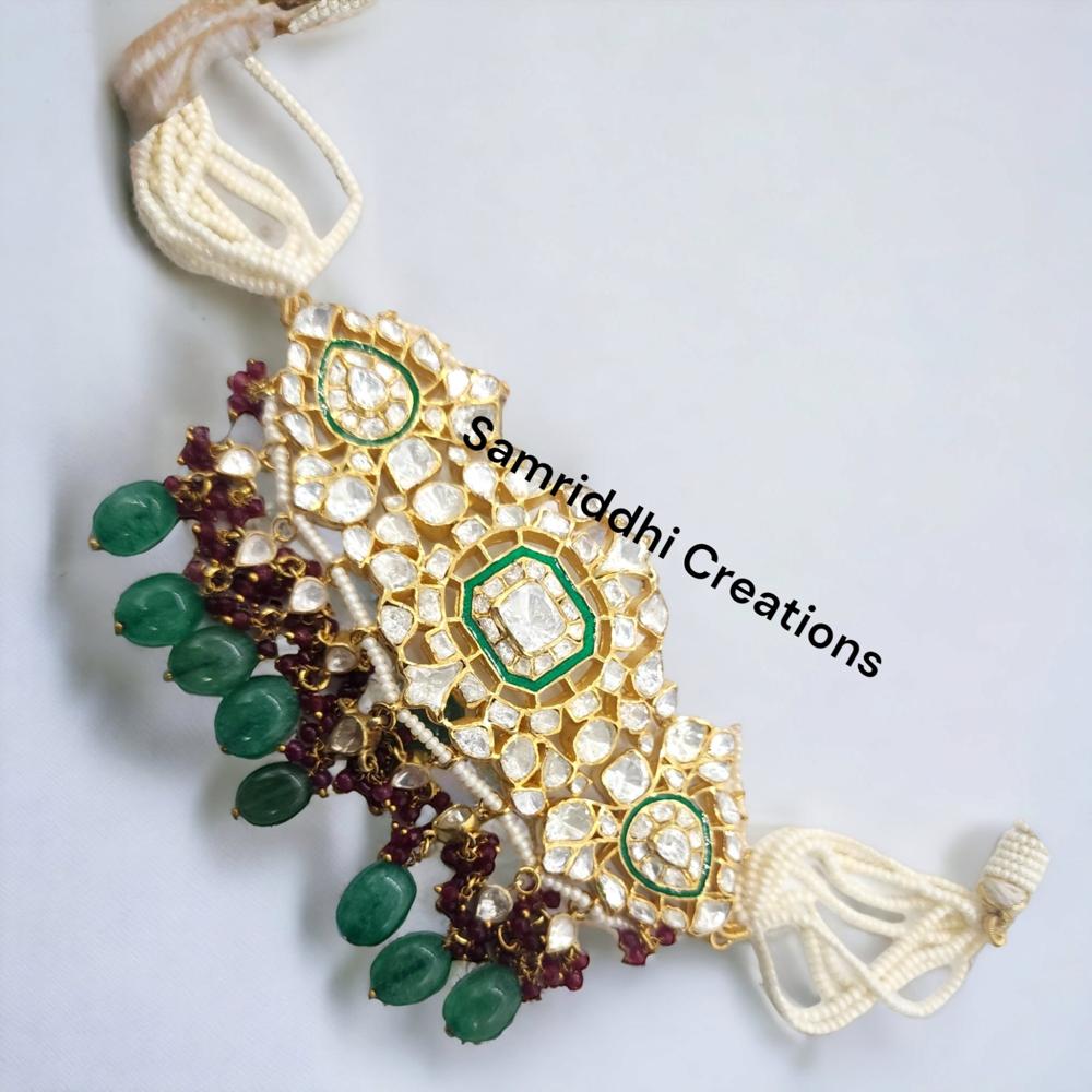 Ruby Emerald Necklace With Polki