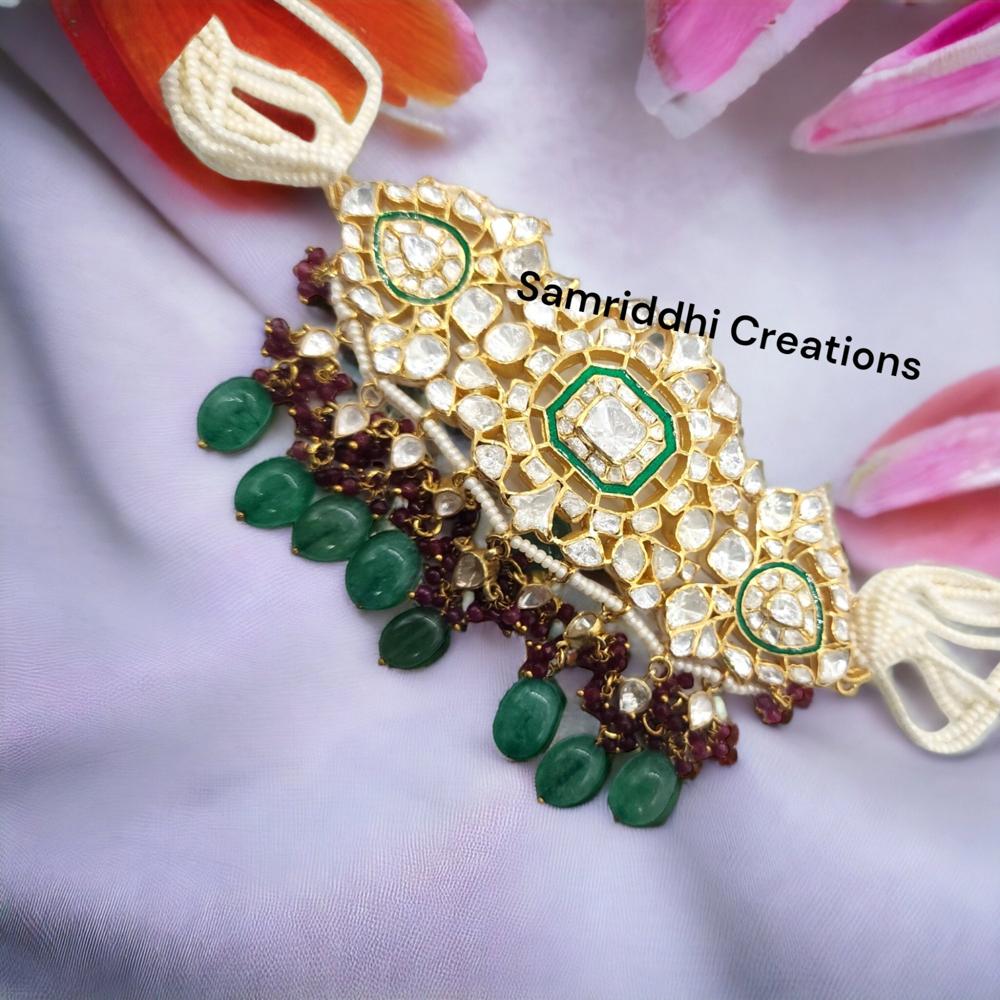 Ruby Emerald Necklace With Polki