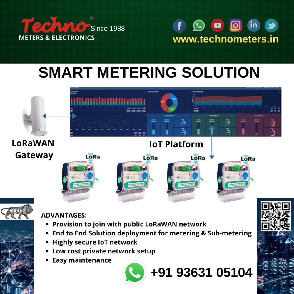 Single Phase Energy Meter with LoRa Module