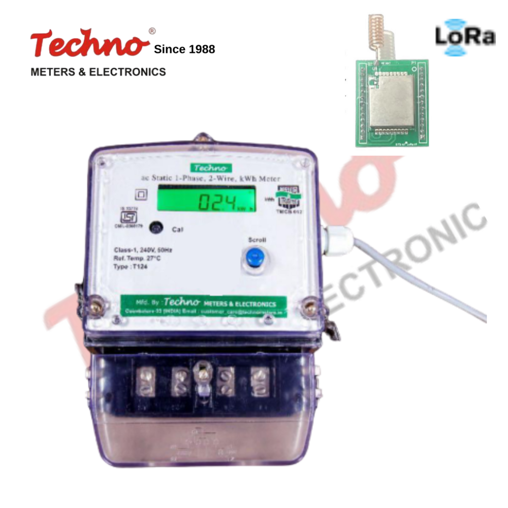 Single Phase Energy Meter with LoRa Module