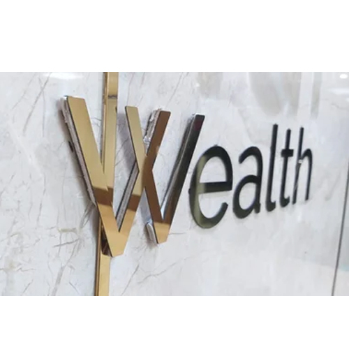 Stainless Steel Rust-free Gold Letter