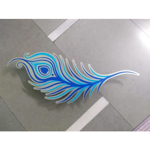 SS Metal Peacock Design Logo