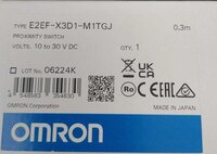 Omron Proximity Switch, E2e-x3d1-m1tgj,e2e-x3d2-n 5m,e2e-x3d1-m1tgj-u 0.3m - Application: Machine Tool Detection