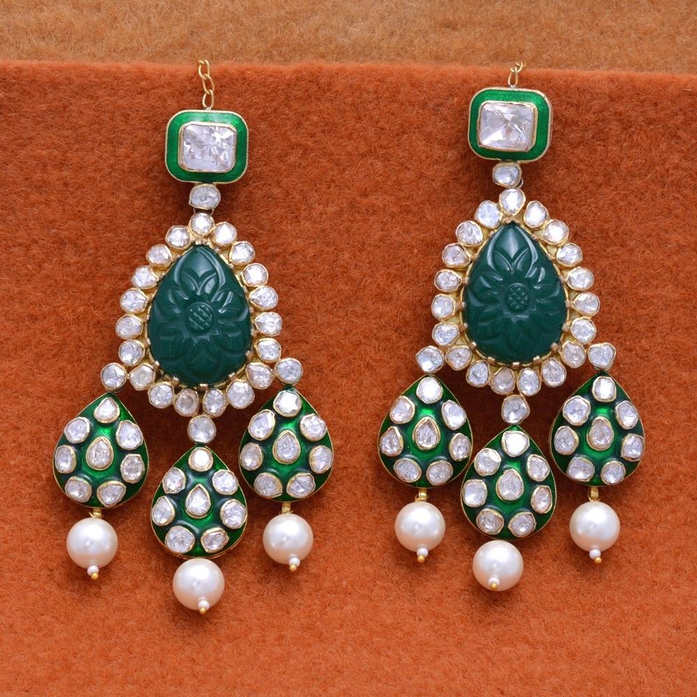 Designer Polki Fine Dangler Earring