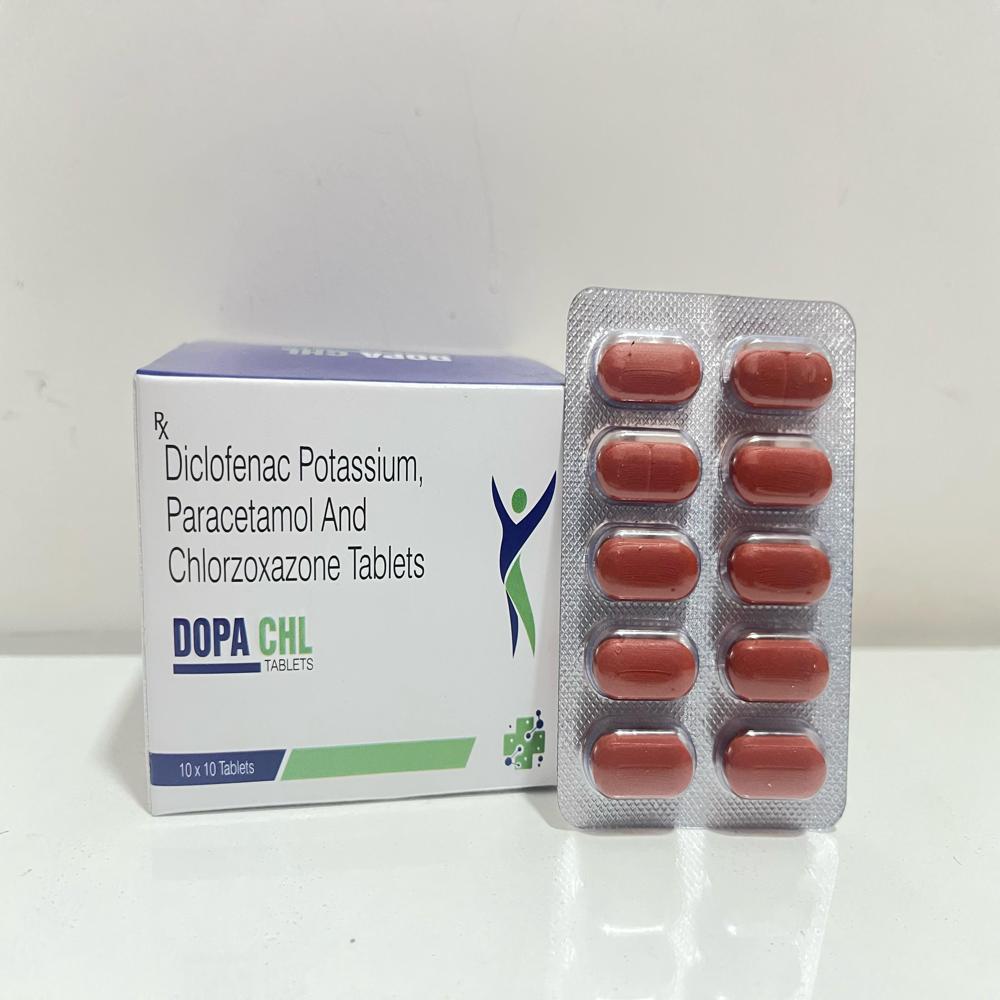 Diclofenac Potassium Paracetamol And Chlorzoxazone Tablets