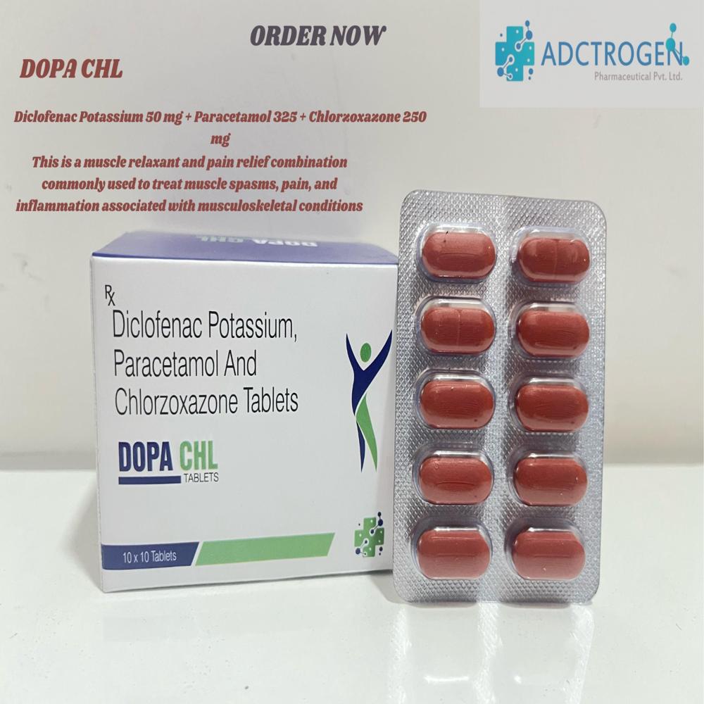 Diclofenac Potassium Paracetamol And Chlorzoxazone Tablets