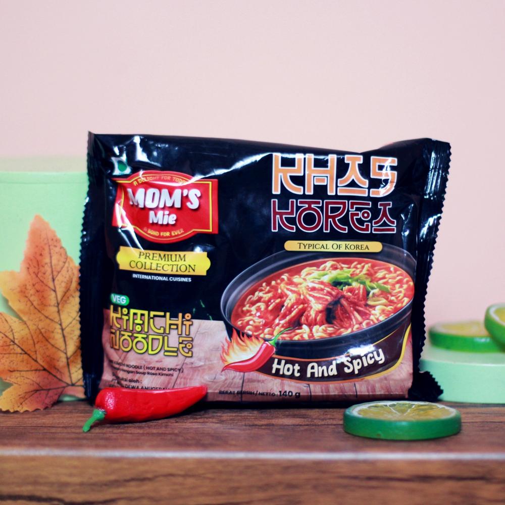 Mom's Mie Instant Noodle (Veg) - Authentic Kimchi Korean Flavor