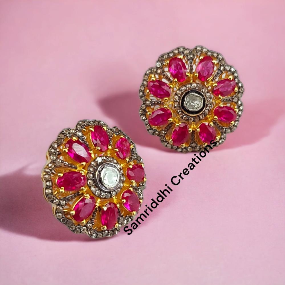 Ruby Studs Earrings