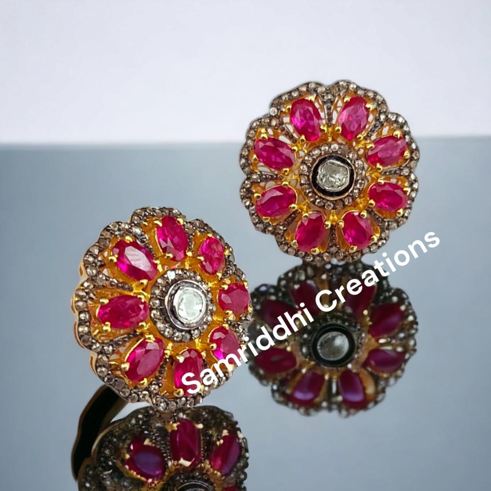 Ruby Studs Earrings