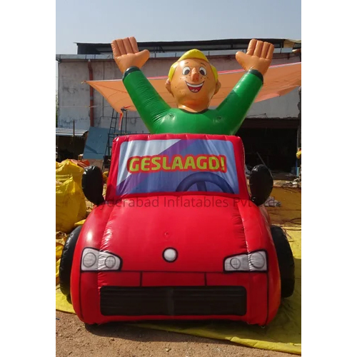Car Inflatable Cartoon - Color: Red