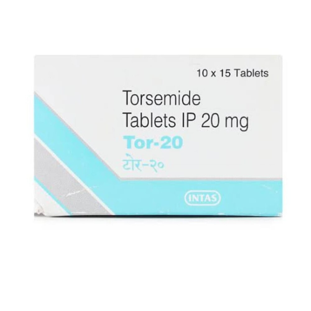 Torsemide Tablet - 20 Mg, 15 Tablets Strips | Composition: Torsemide, Store In Dry & Cool Place