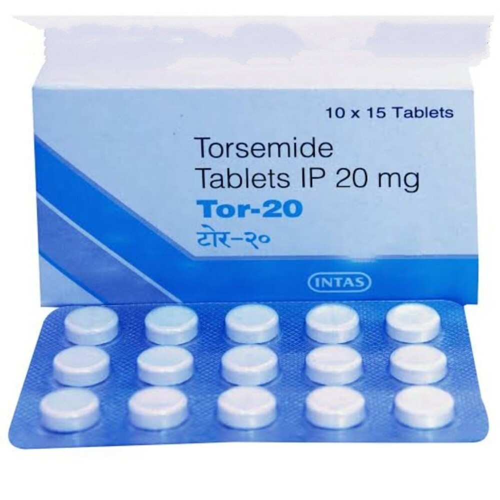 Torsemide Tablet - 20 Mg, 15 Tablets Strips | Composition: Torsemide, Store In Dry & Cool Place