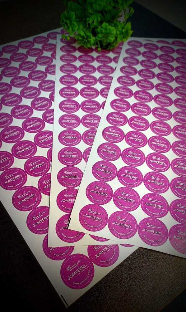 Printed Round Stickers - Color: Multicolor