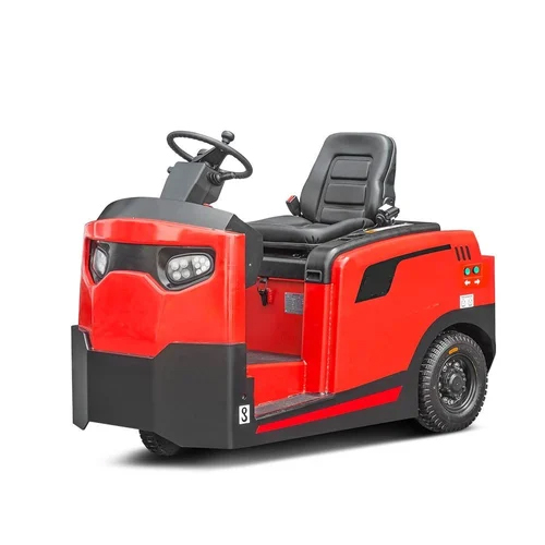 Electric Tow Truck - Electric Power Durable & Strong Various Sizes | New Red Finish 1-Year Warranty for Industrial Use